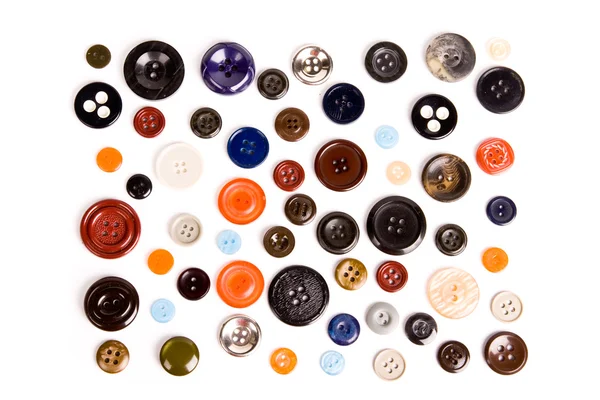 Coleção de botões isolados — Fotografia de Stock