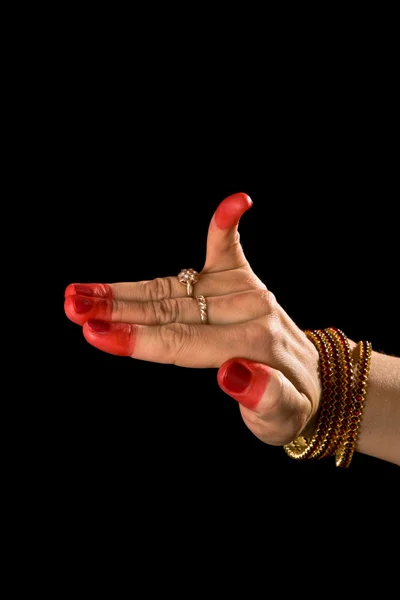 Hamsapaksha hasta di danza indiana — Foto Stock