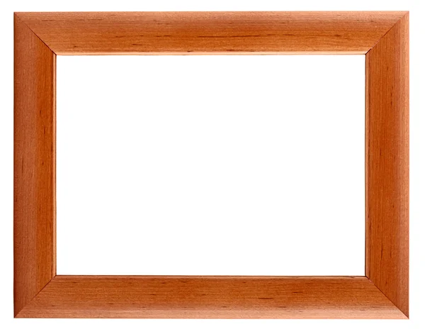 Wooden picture frame isolated — Stock Photo, Image