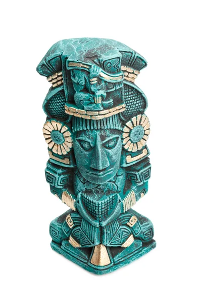 从孤立的墨西哥玛雅神雕像 — 图库照片