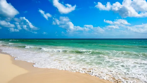 Beautiful beach and sea — Stock Photo, Image
