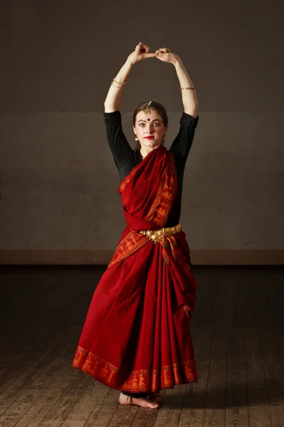 stock image Exponent of Bharat Natyam dance