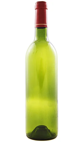 Garrafa de vinho vazia isolada — Fotografia de Stock