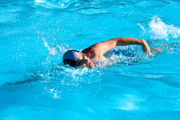 Uomo del nuoto — Foto Stock