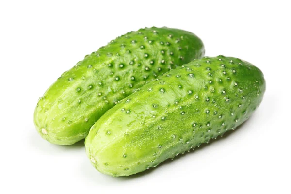 Зелений огірок, ізольовані — стокове фото