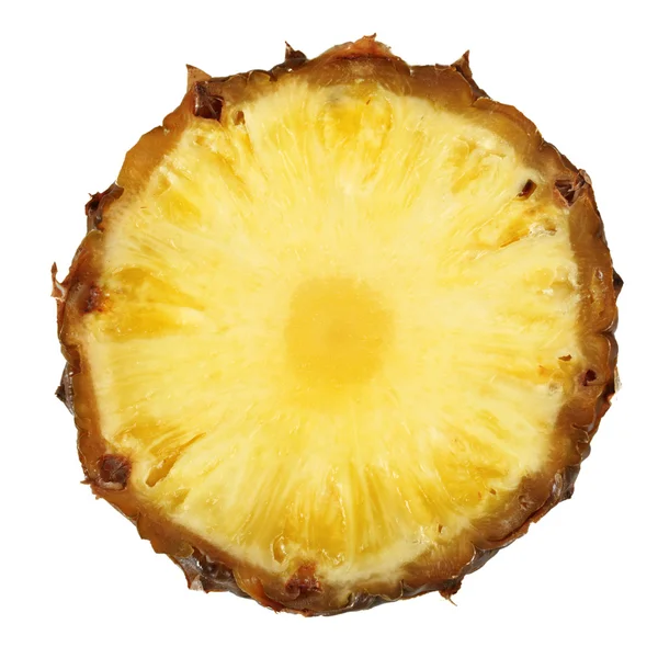 Fetta di ananas isolato da vicino — Foto Stock