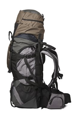 Trekking backpack isolated clipart