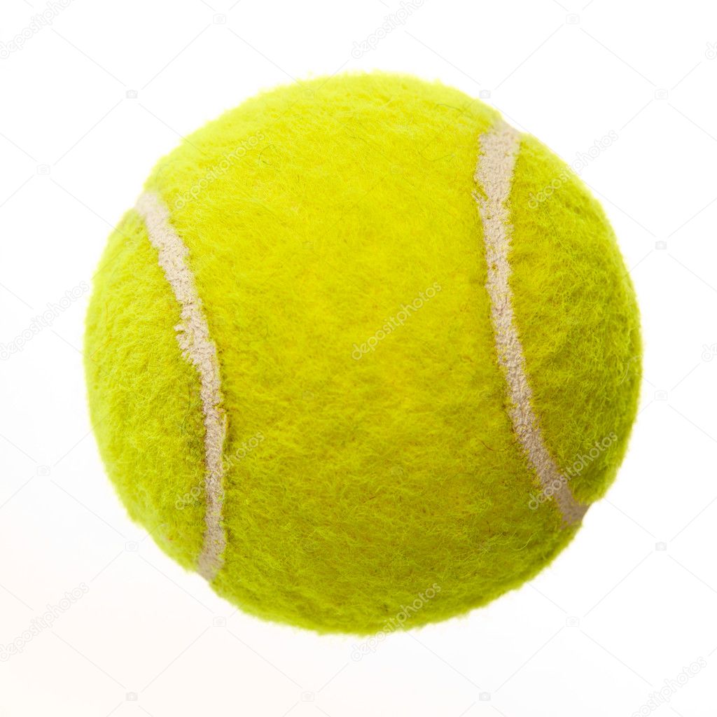 Tennis ball isolated