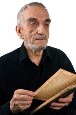 Elderly man clipart