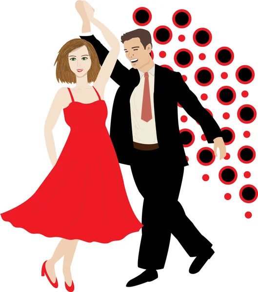 stock vector Dancing couple