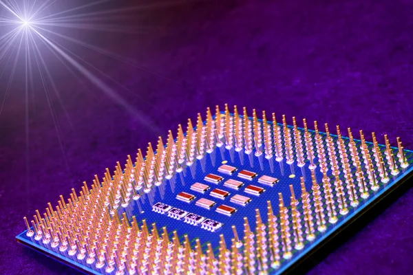 Tecnologia dei microchip — Foto Stock
