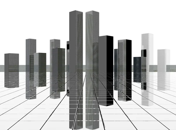 Stadt der Zukunft — Stockfoto