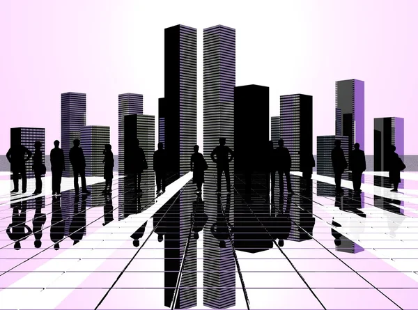 Stad van de toekomst — Stockfoto