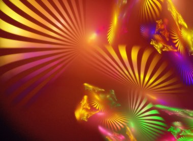 Abstract fractal background clipart