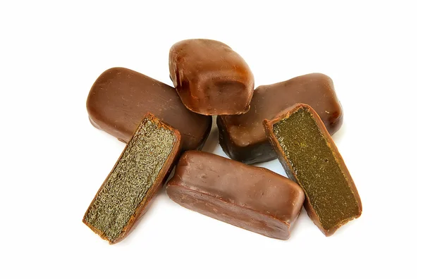 Dulces de chocolate con gelatina — Foto de Stock