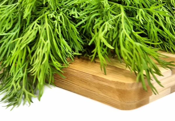 Green dill on the desk — Stock Photo, Image