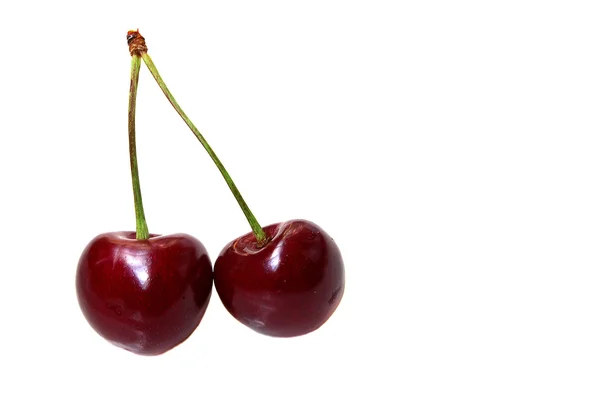 Two sweet cherries — Stock Photo, Image