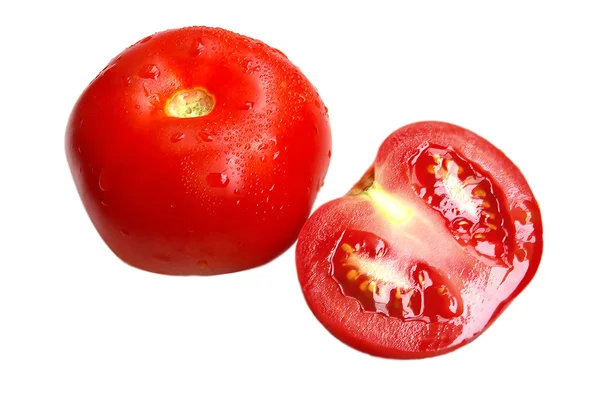 Tomate auf Weiß — Stockfoto