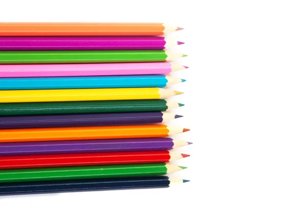 Veelkleurige potloden — Stockfoto