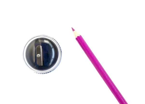 卷笔刀和铅笔 — 图库照片