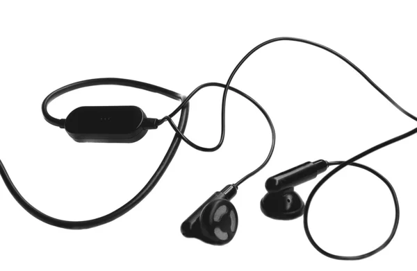 Handsfree headphones isolated on white — Stock Photo, Image