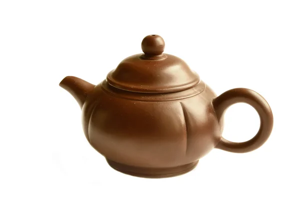 Teekanne aus Ton — Stockfoto
