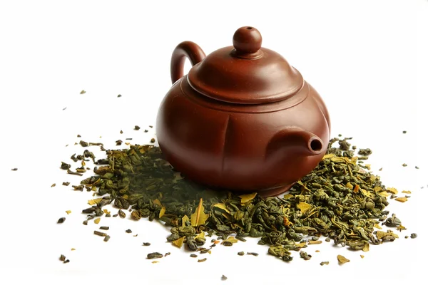 Teekanne aus Ton für den chinesischen Tee — Stockfoto