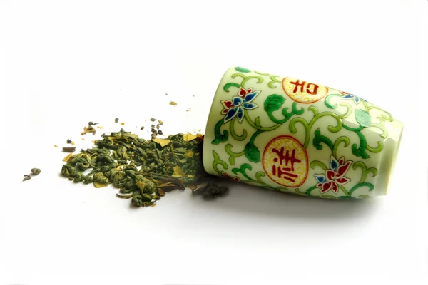 Cup for ulun green tea Stock Picture