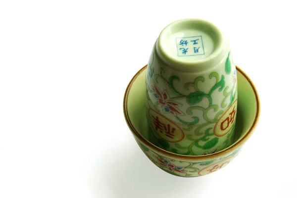 Serie di merce per tè verde — Foto Stock