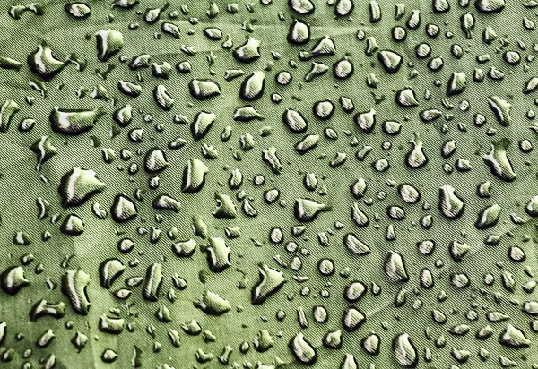 Gocce d'acqua verdi — Foto Stock