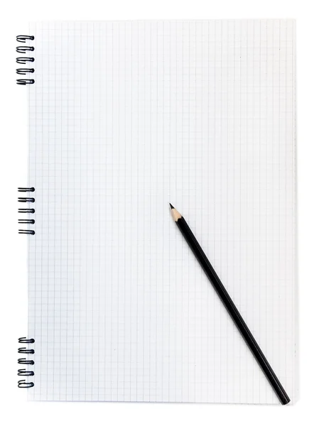 Note book and pencil Royalty Free Stock Images
