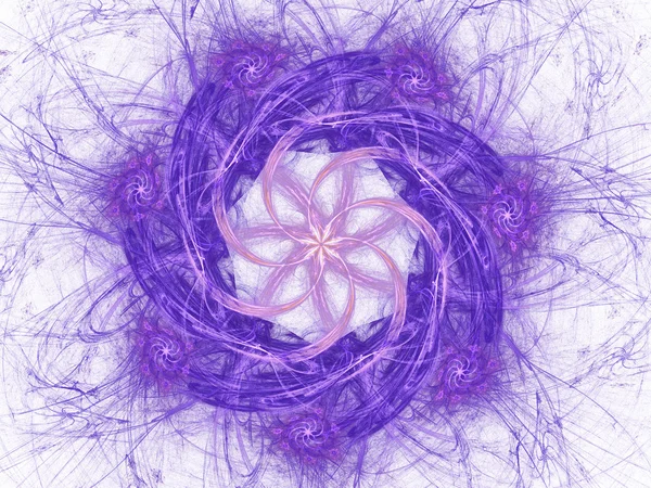 Абстрактный фон с фрактальным цветком — стоковое фото