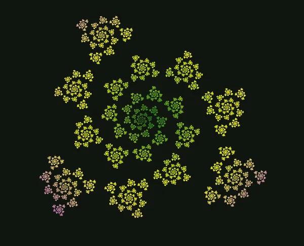 Flower fractal ornament — Stock Photo, Image