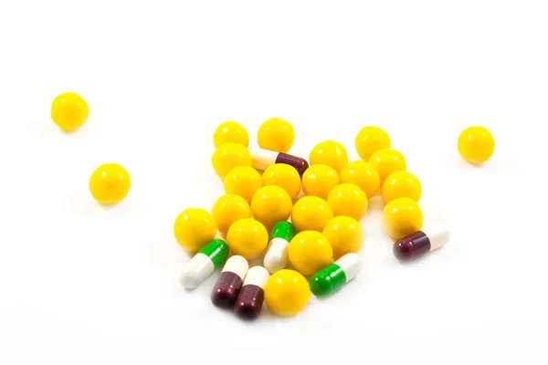 Multicolor píldoras de la medicina —  Fotos de Stock
