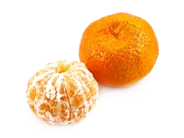 Dvě sladké zralé Španělsko mandarinka — Stock fotografie