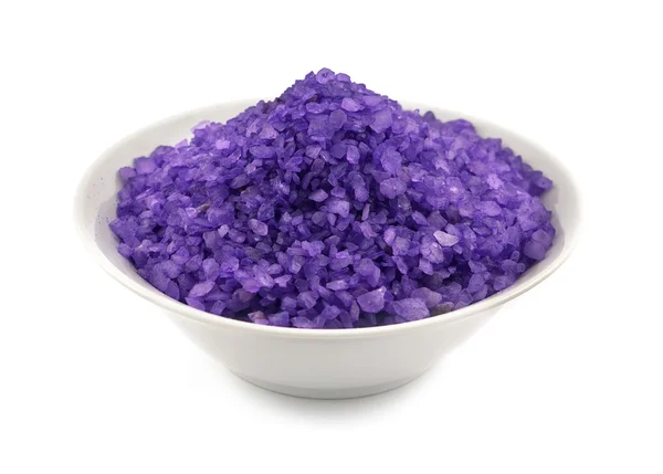 Heap of lavender bath salt — Stock Photo, Image