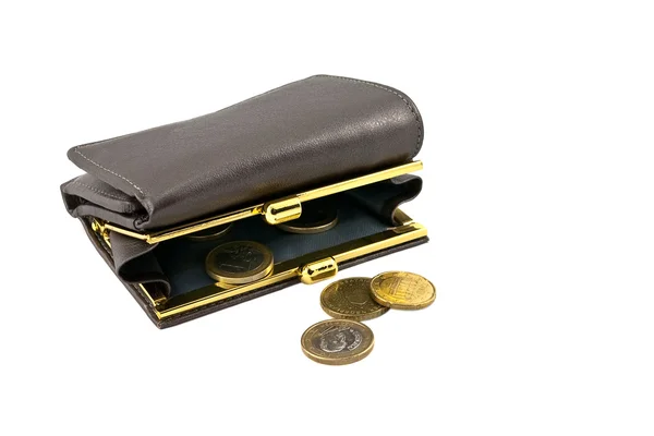 Single gray wallet — Stock Photo, Image
