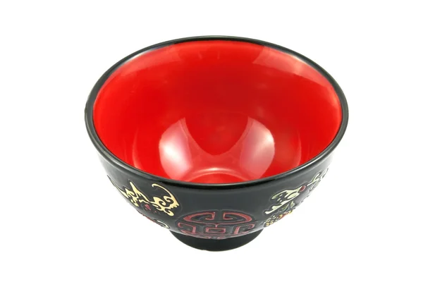 空陶瓷中文碗 — 图库照片