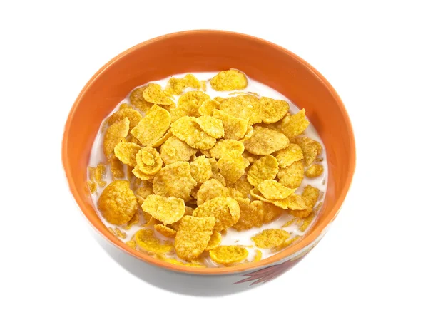 stock image Bowl with corn flakes