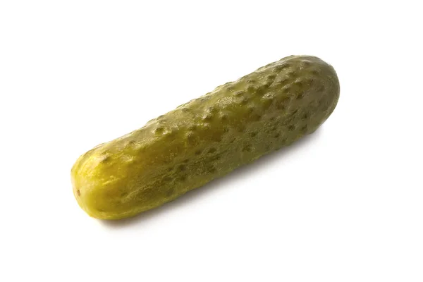 Single marinated cucumber — Stock Photo, Image