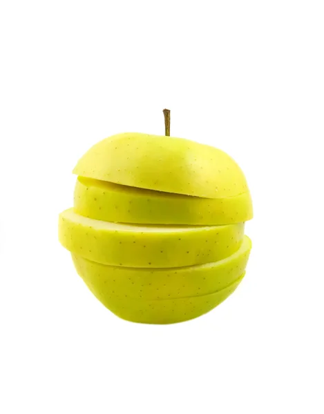 Čerstvé jablko izolované — Stock fotografie