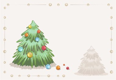 Christmas greeting card clipart