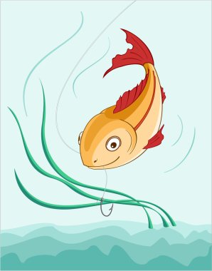 Fish underwater clipart