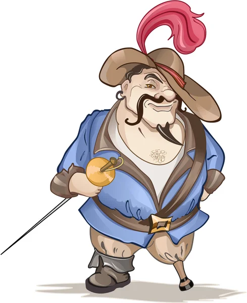 Cartoon piraat — Stockvector