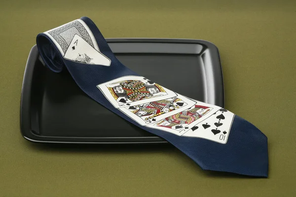 stock image Tie with cards