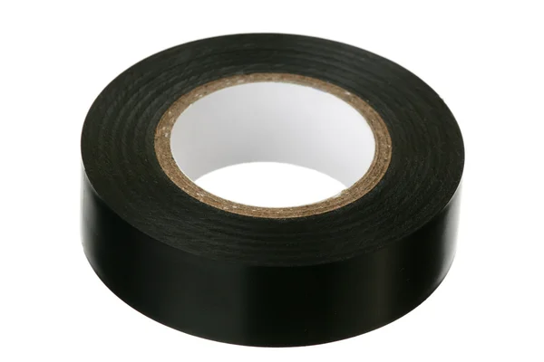 黒い粘着テープを絶縁 — ストック写真