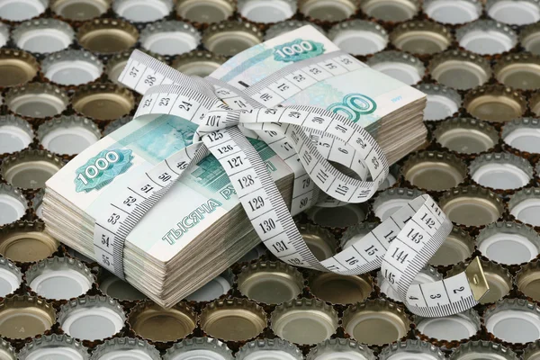 Pacote de denominações russas — Fotografia de Stock