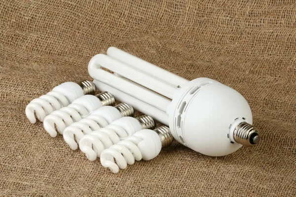 Энергосберегающие лампочки — стоковое фото