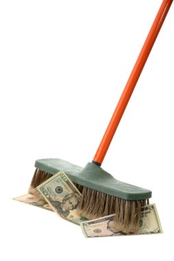 A new broom sweeps clean clipart