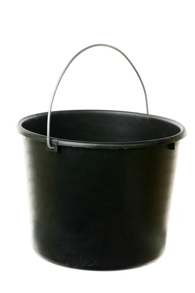 Black bucket — Stock Photo, Image